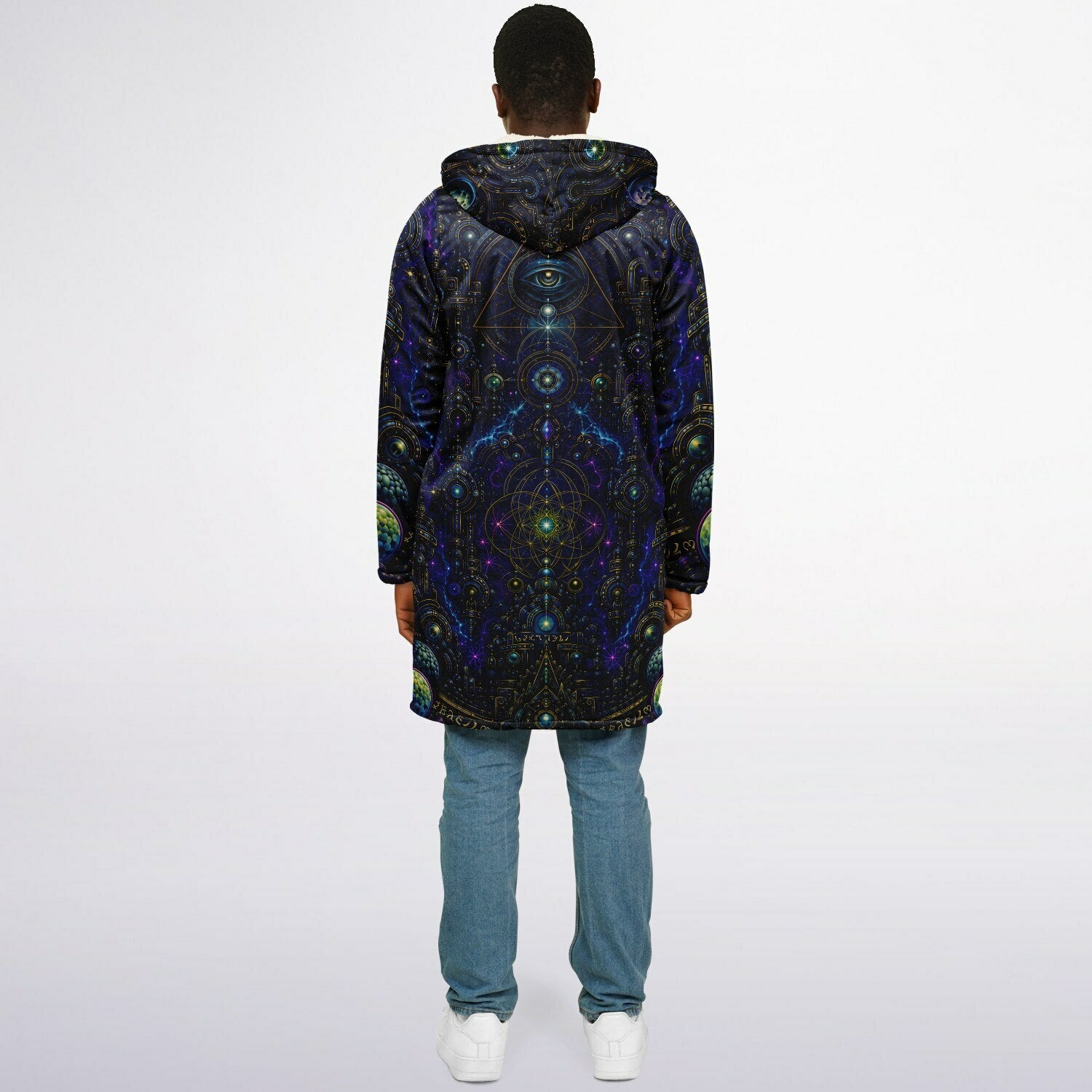 Celestial Tempe White Zipper Cloak