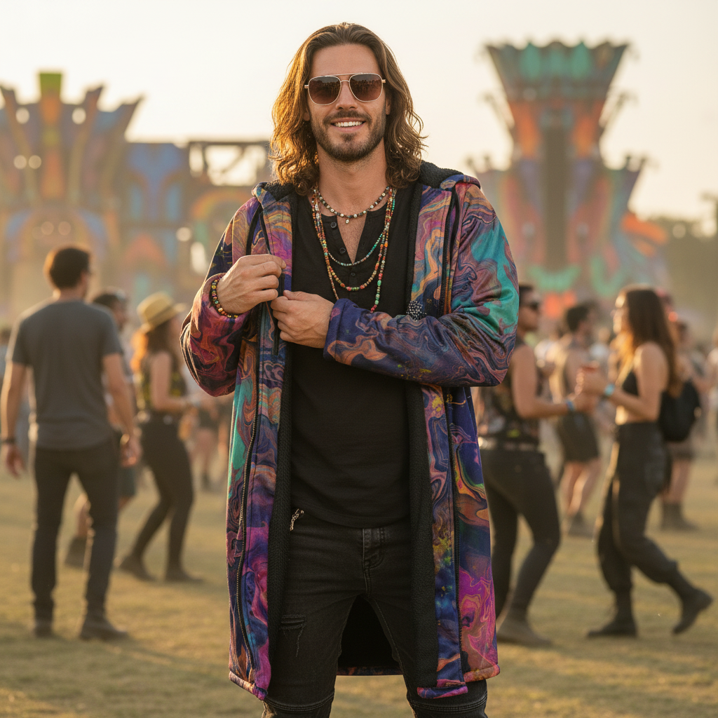 Liquified Abyss Men's Festival Cloak