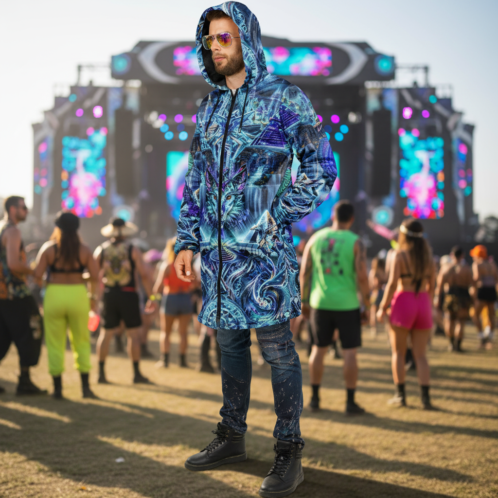 Blue Dream Weaver Men's Festival Cloak