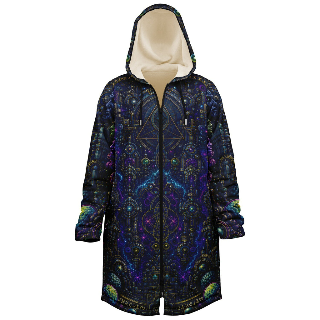Celestial Tempe White Zipper Cloak