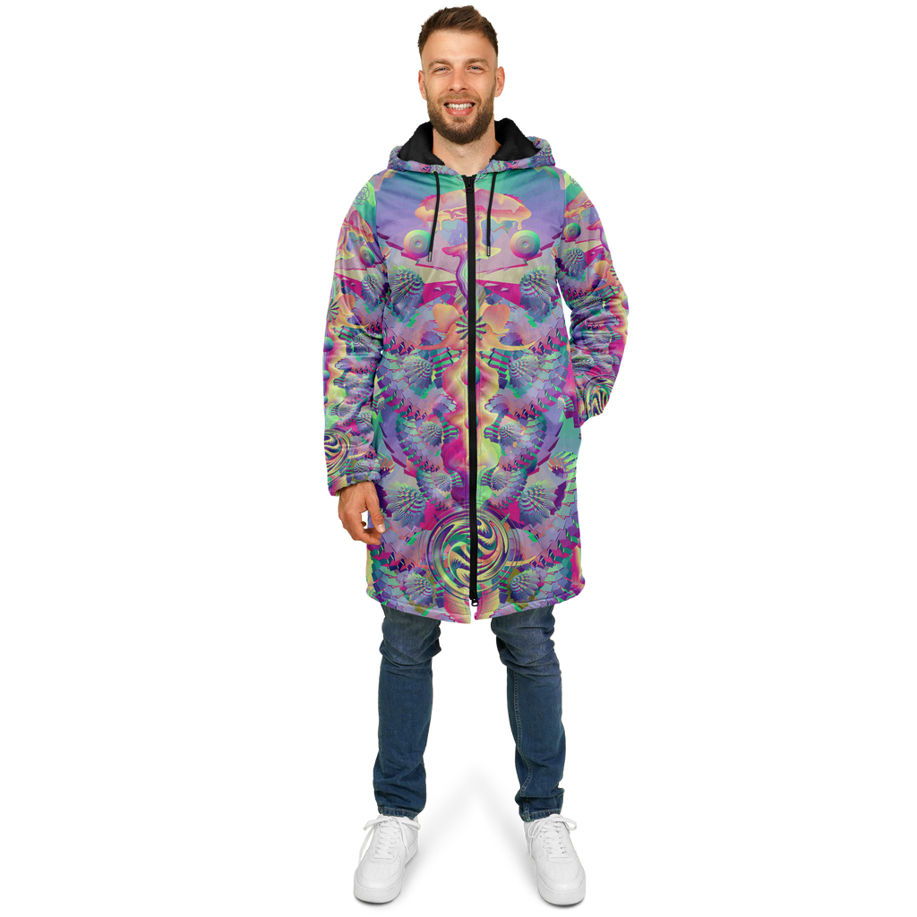 Cloak | Shroom Flower of Life Pastel Rainbow