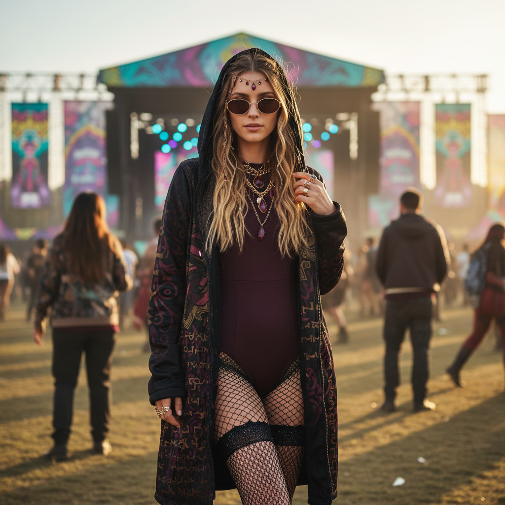 Enochian Vision Red Women's Festival Cloak