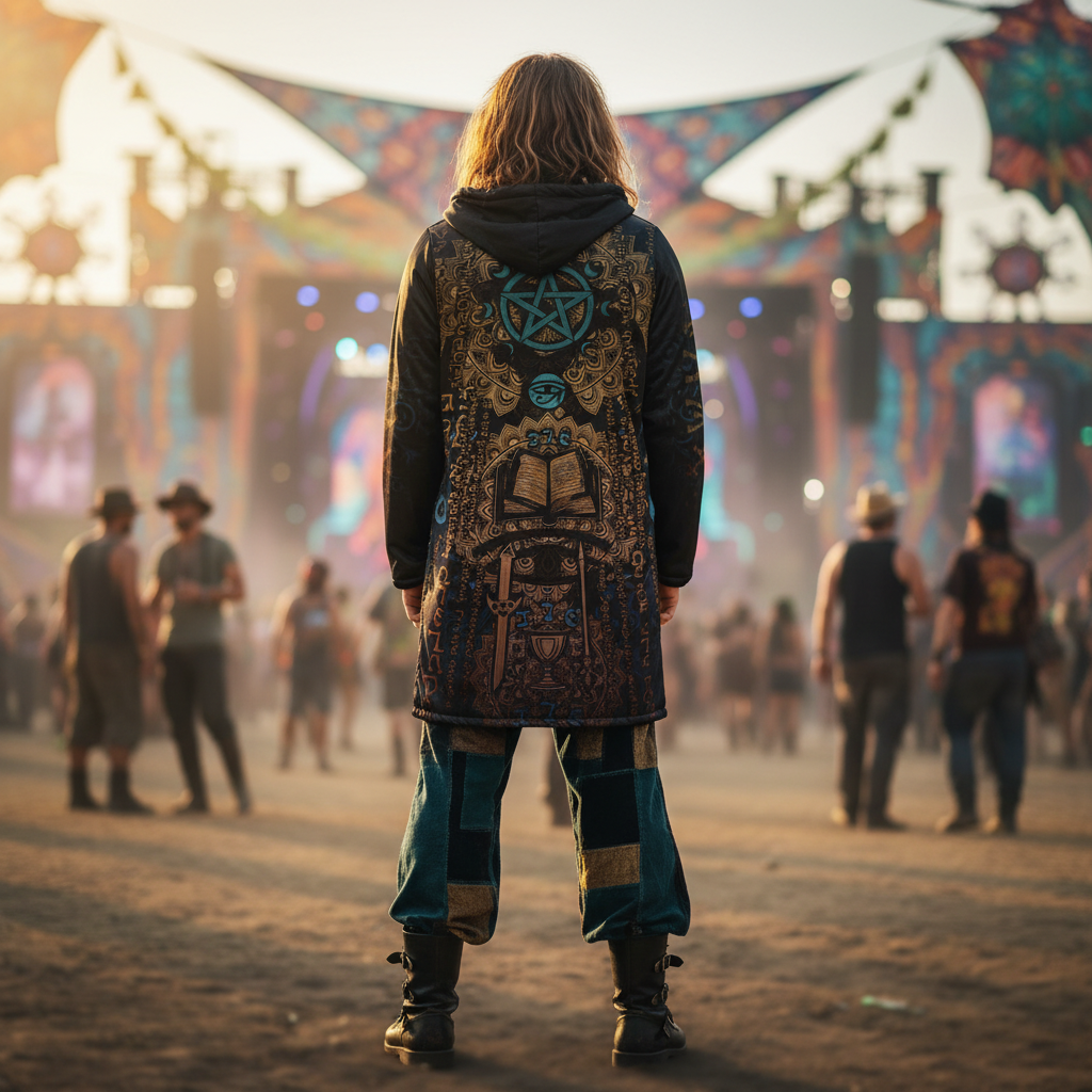 Enochian Vision Teal Men's Festival Cloak