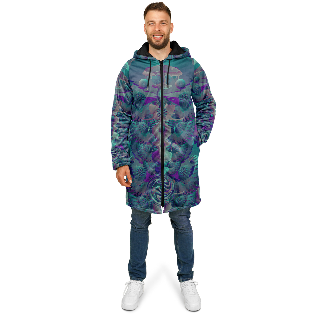 Cloak | Shroom Flower of Life Teal