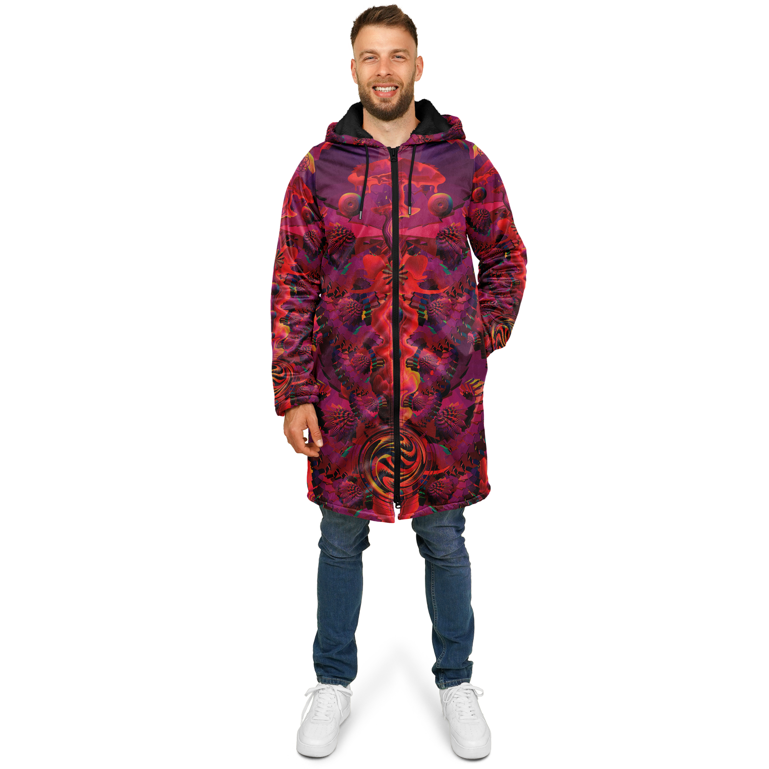 Cloak | Shroom Flower of Life Red