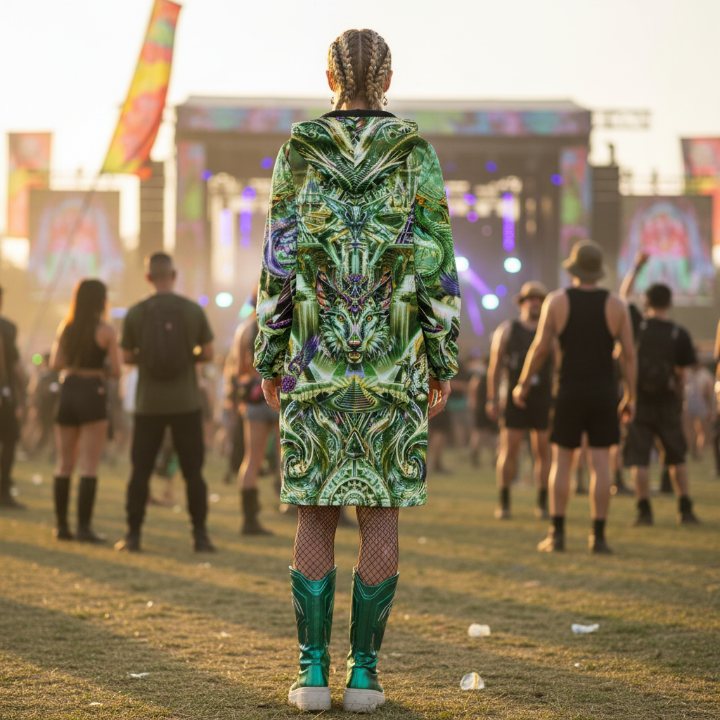 Dream Weaver Green Festival Cloak