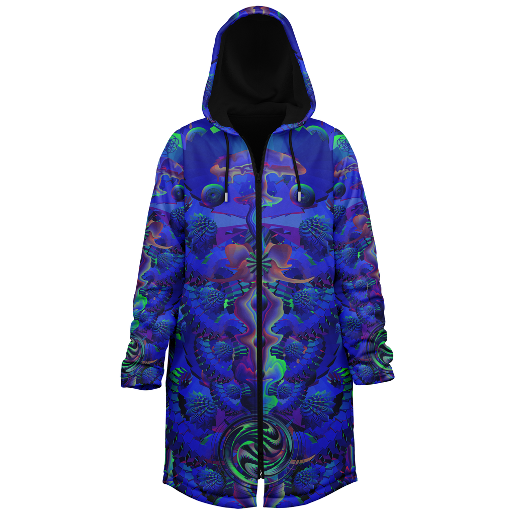Cloak | Shroom Flower of Life Blue