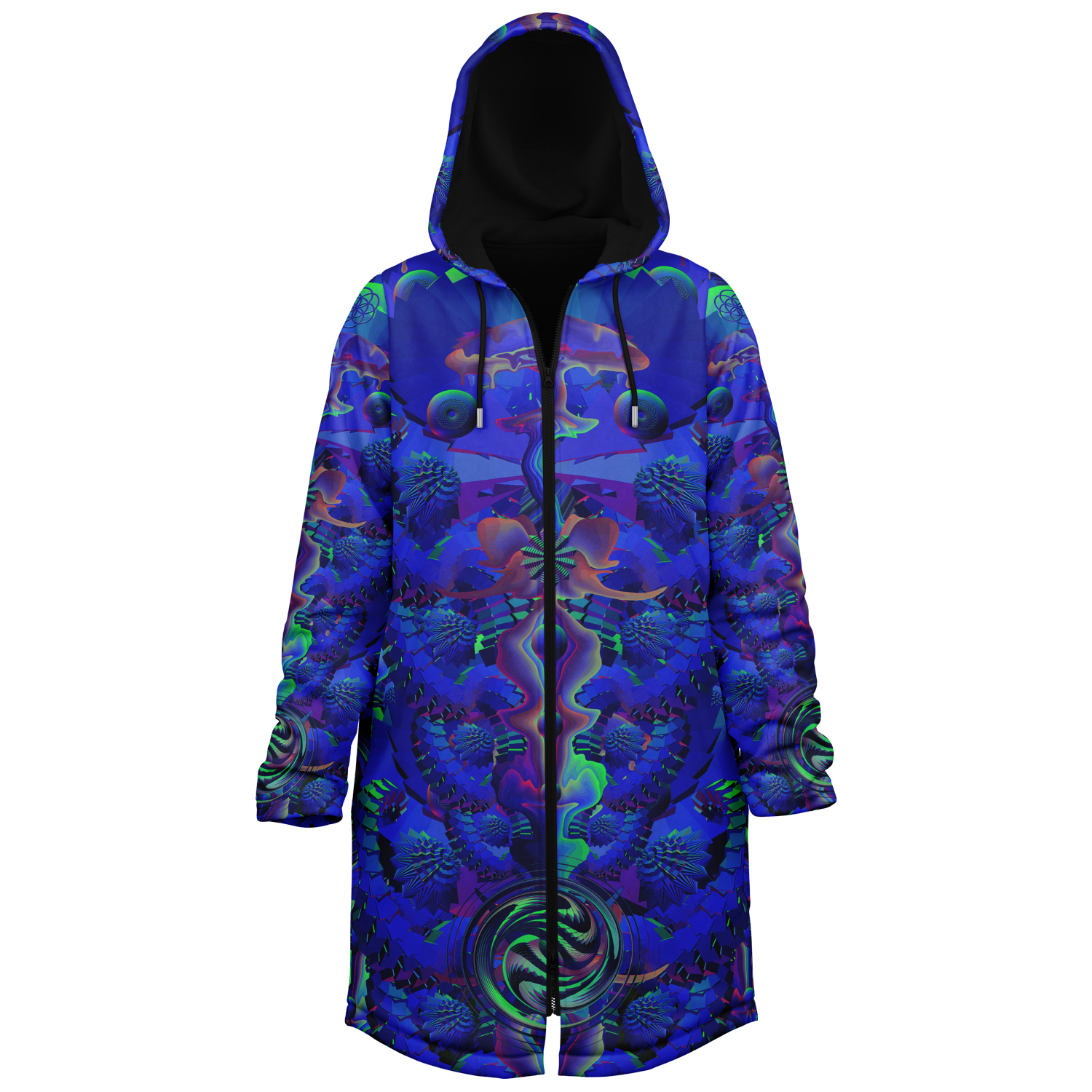 Cloak | Shroom Flower of Life Blue