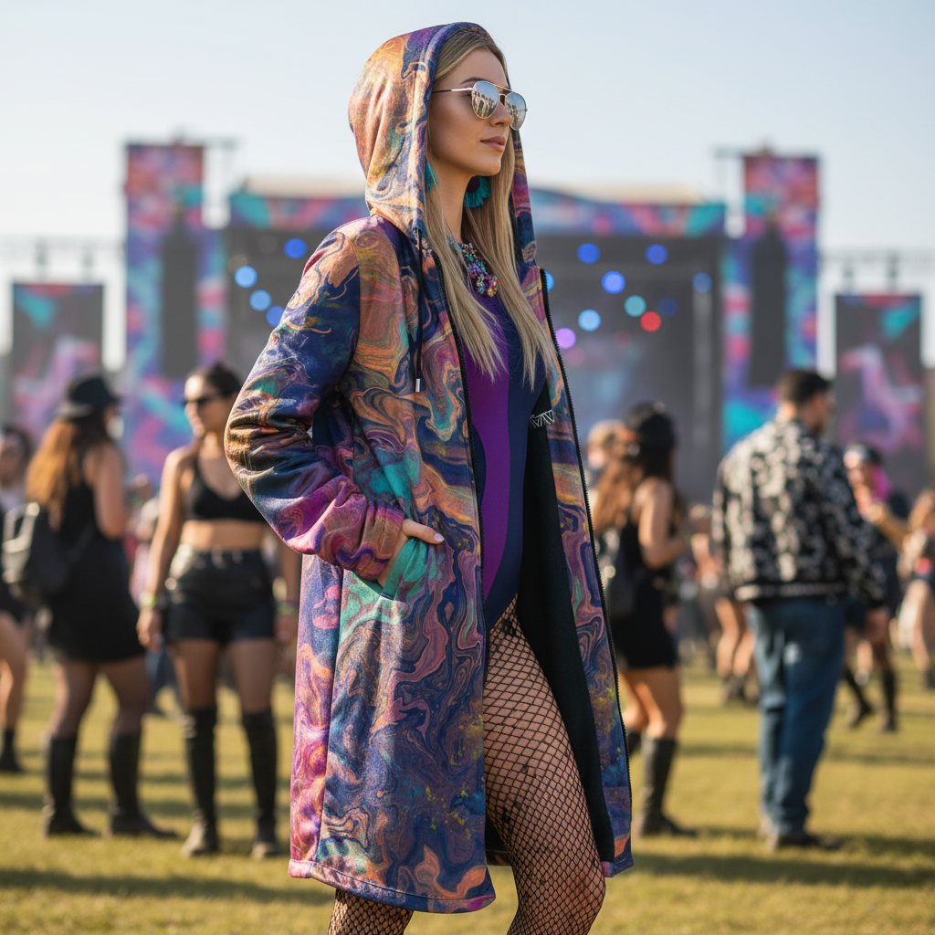 Liquified Abyss Women's Festival Cloak