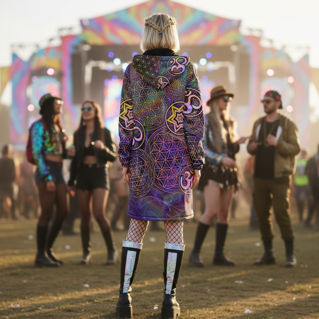 Sacred Geo Women's Festival Cloak