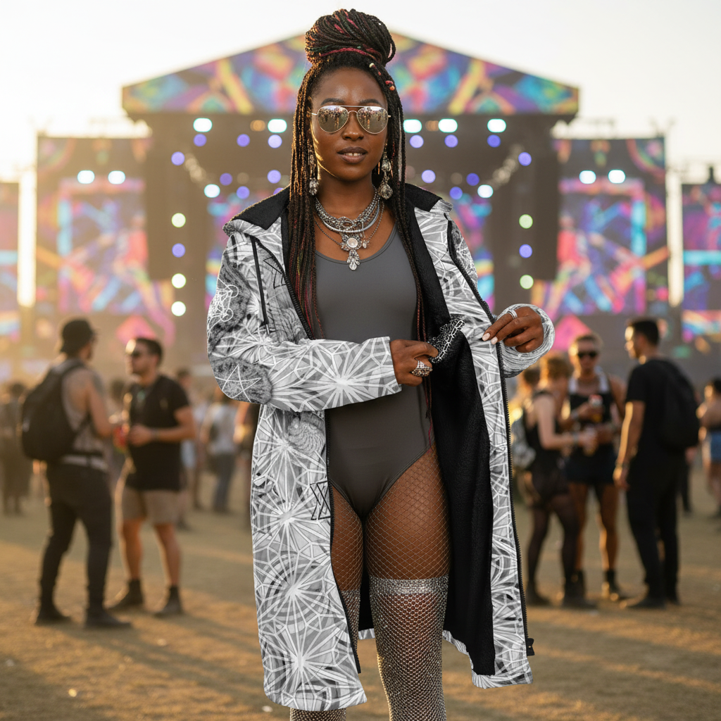 Angel Catcher Light Gray Festival Cloak