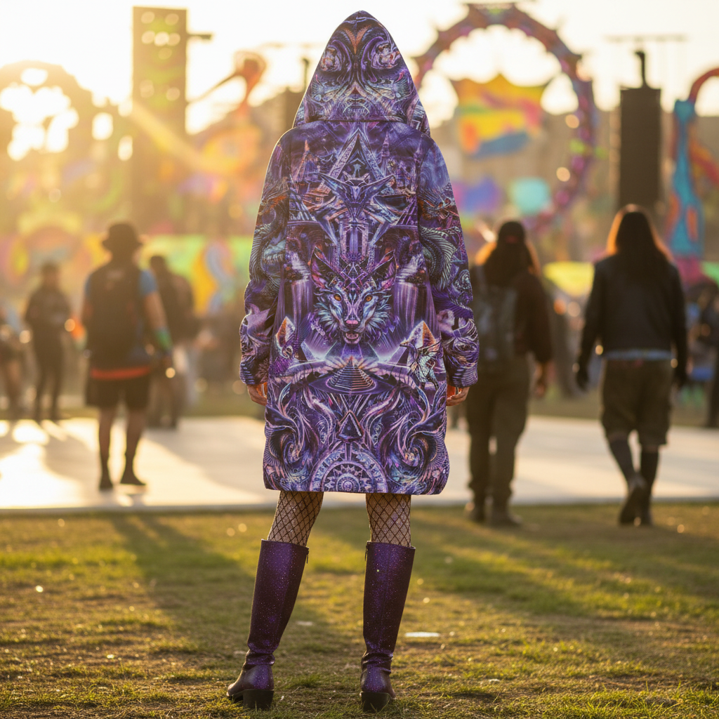 Dream Weaver Purple Festival Cloak