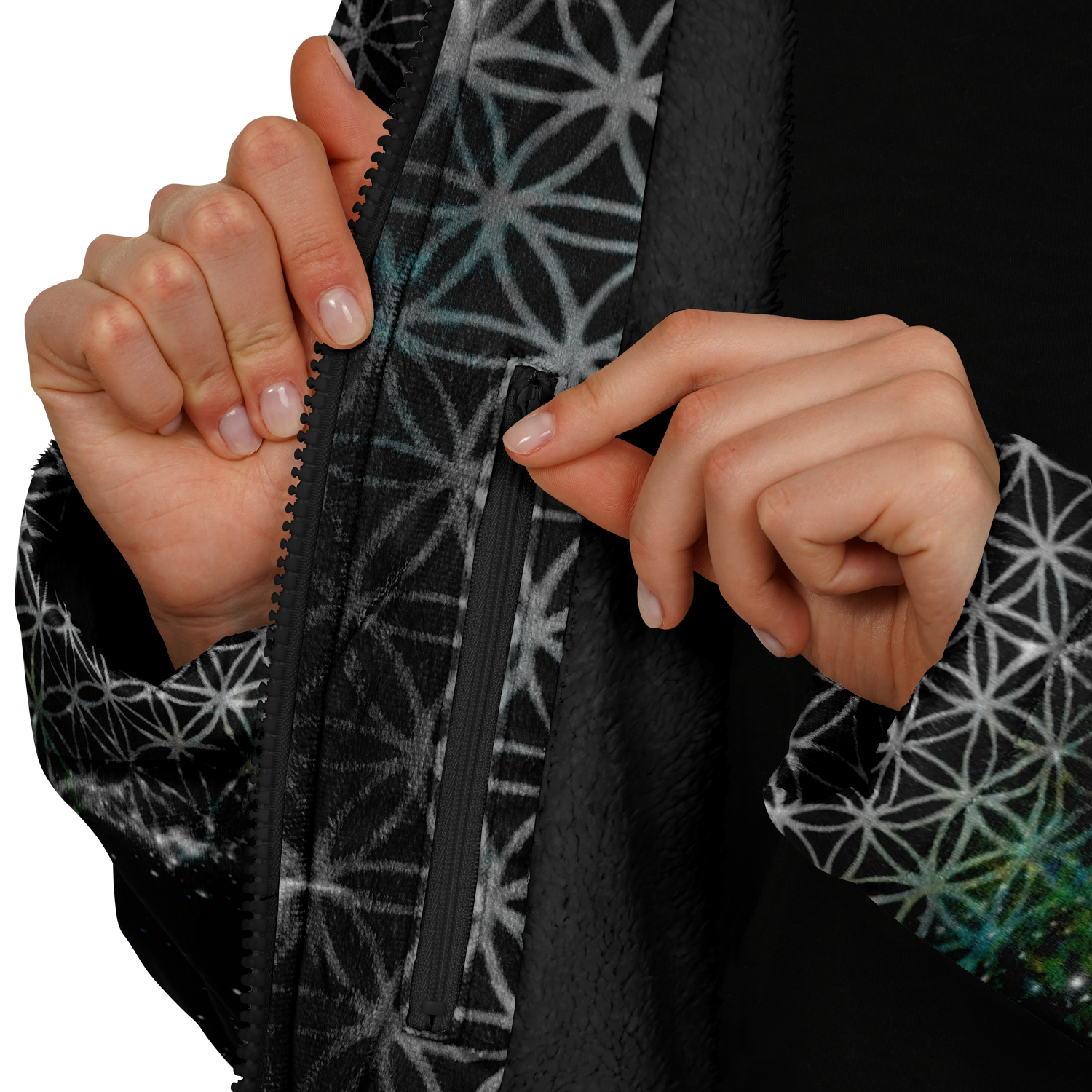 Silver Mystic Eye Women's Festival Cloak