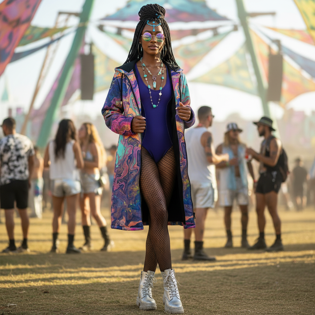 Liquified Abyss Women's Festival Cloak