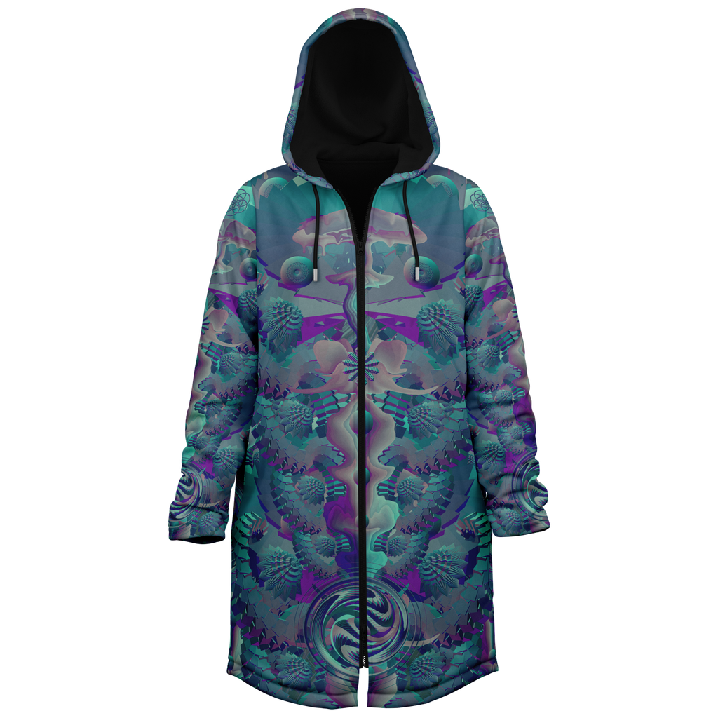 Cloak | Shroom Flower of Life Teal