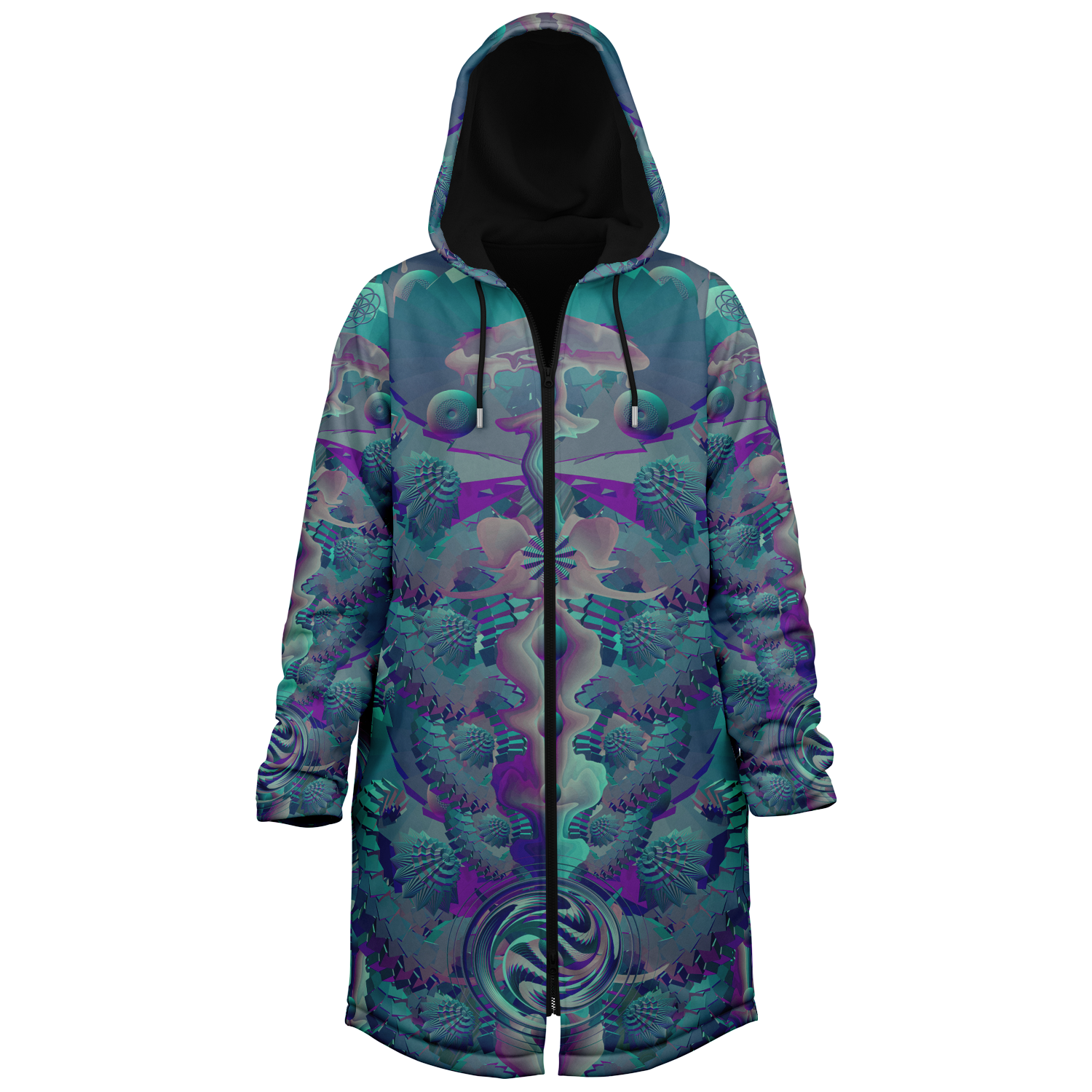 Cloak | Shroom Flower of Life Teal