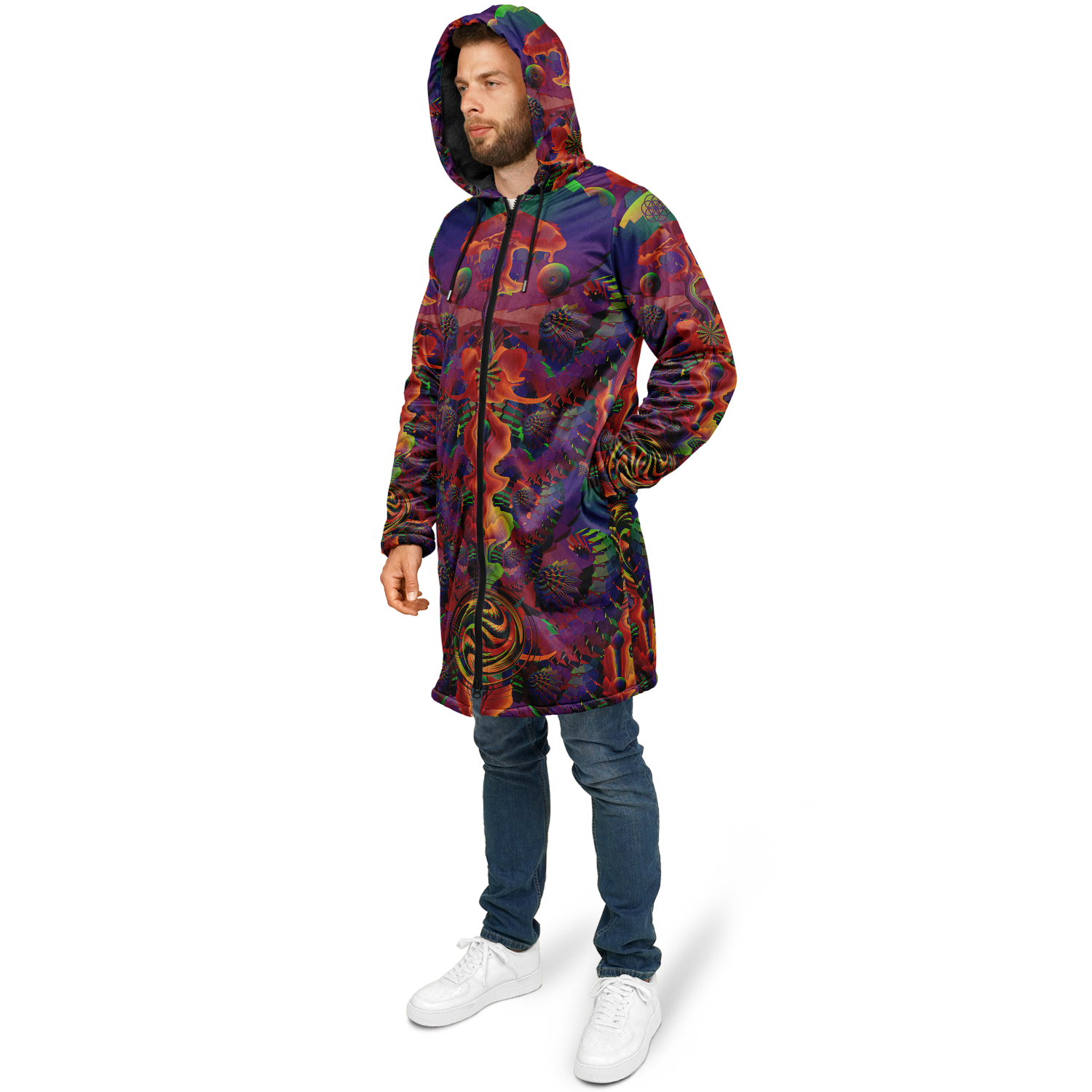 Cloak | Shroom Flower of Life Ultra Rainbow