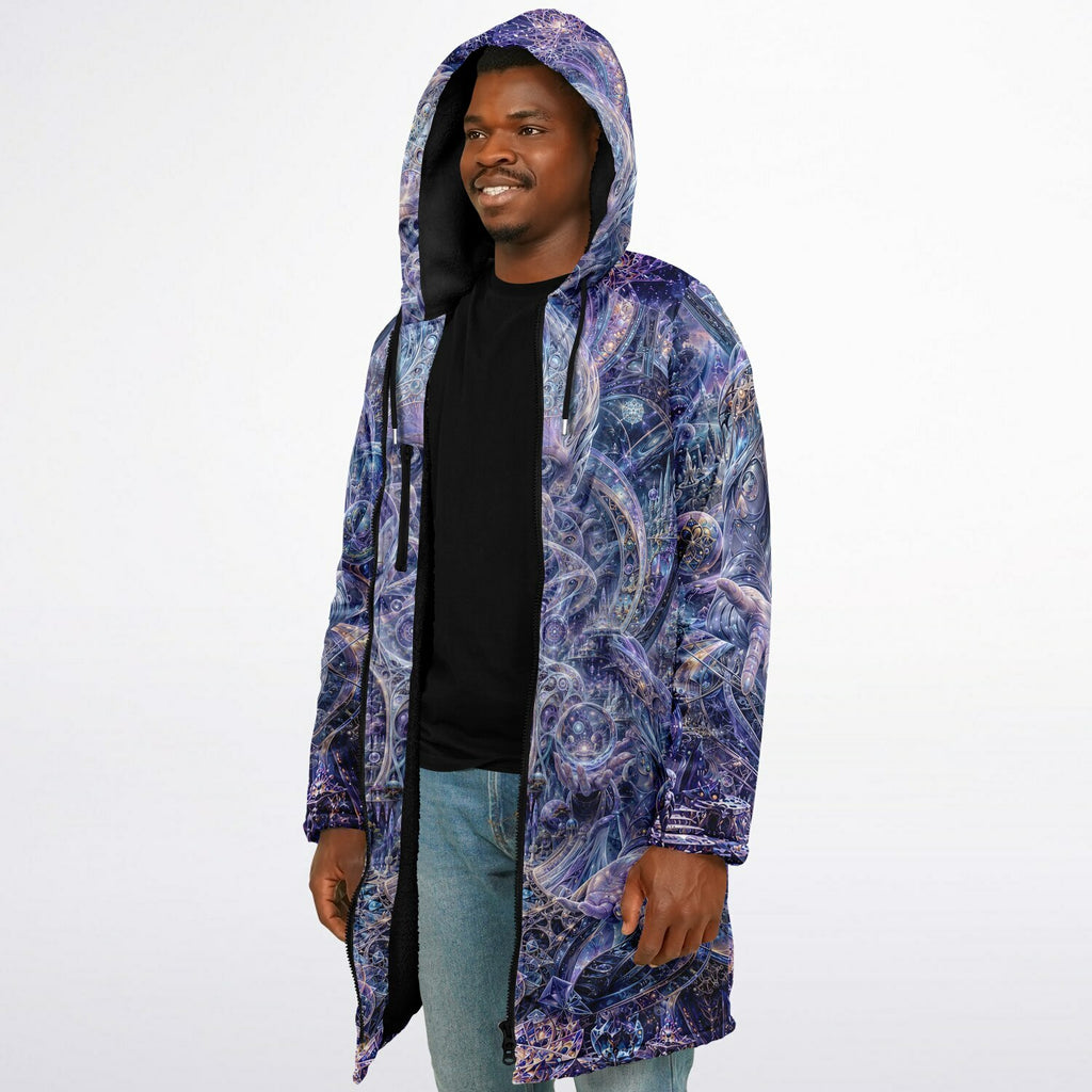 Galactic Alien Oracle Zipper Black Cloak