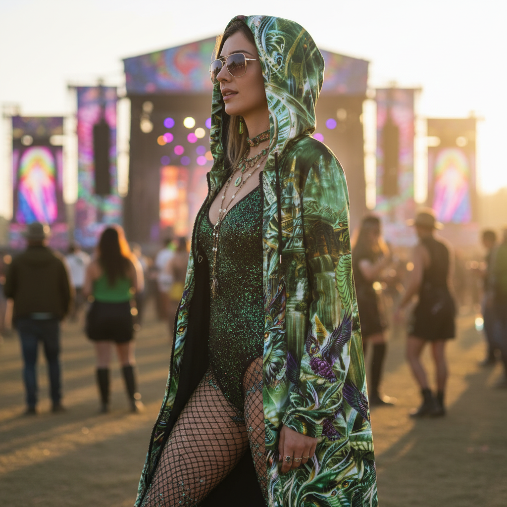 Dream Weaver Green Festival Cloak