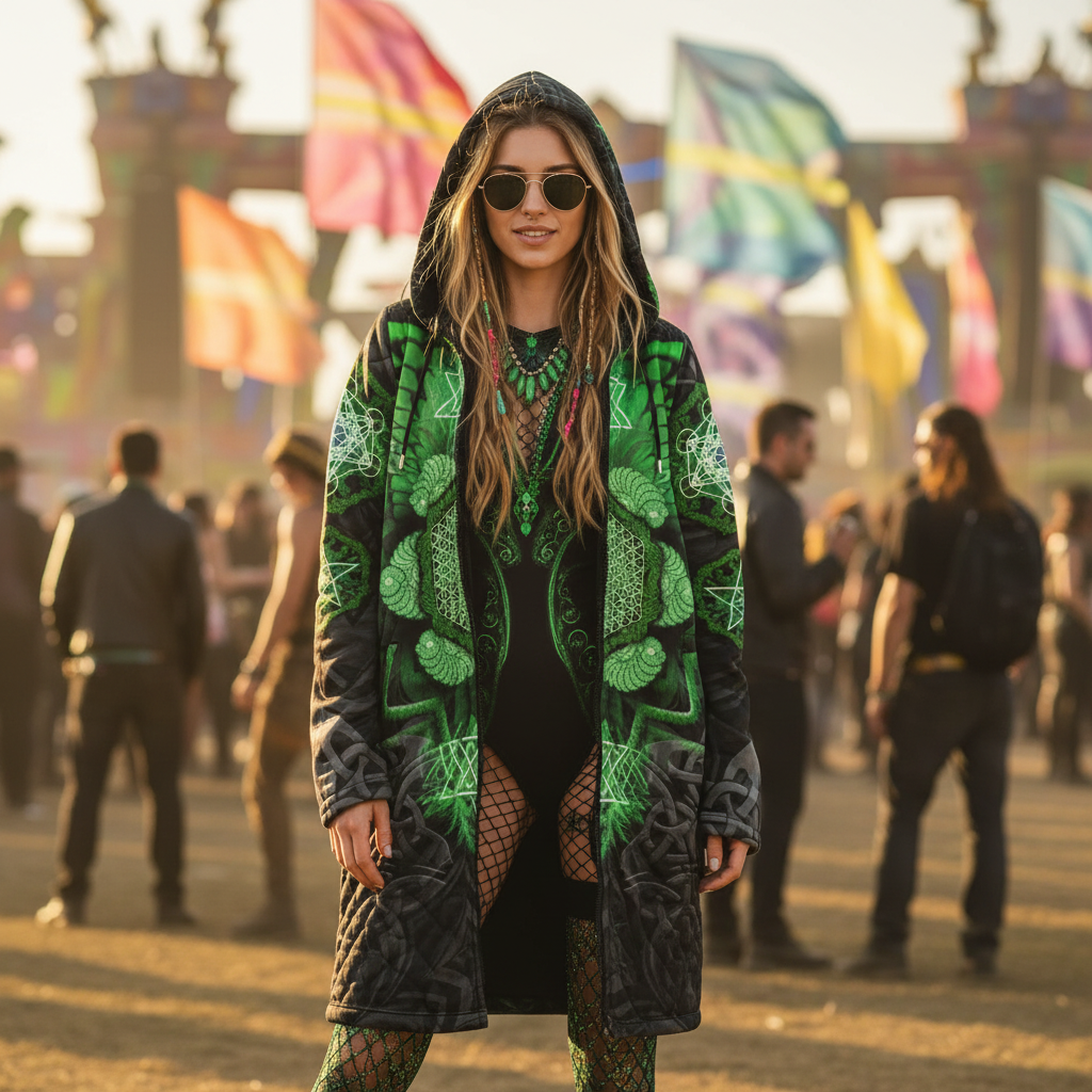 Angel Catcher Green Festival Cloak