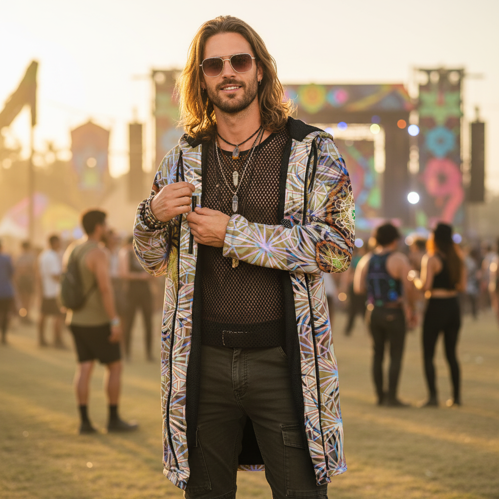 Angel Catcher Light Yellow Men's Festival Cloak