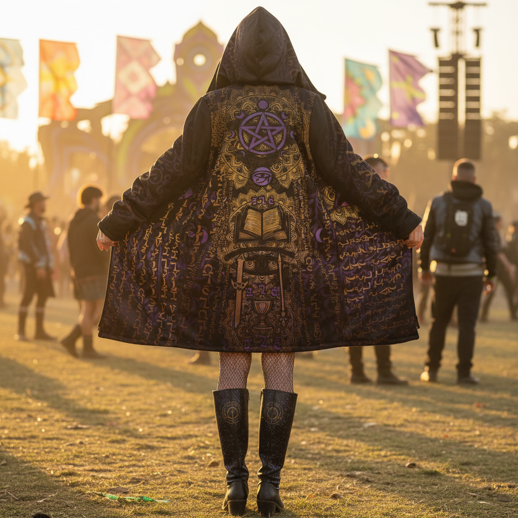 Enochian Vision Purple Women's Festival Cloak