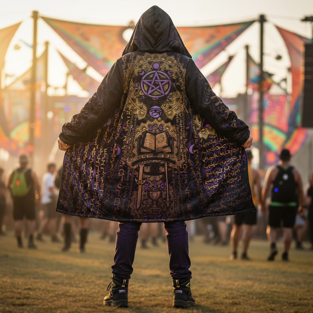 Enochian Vision Purple Men's Festival Cloak