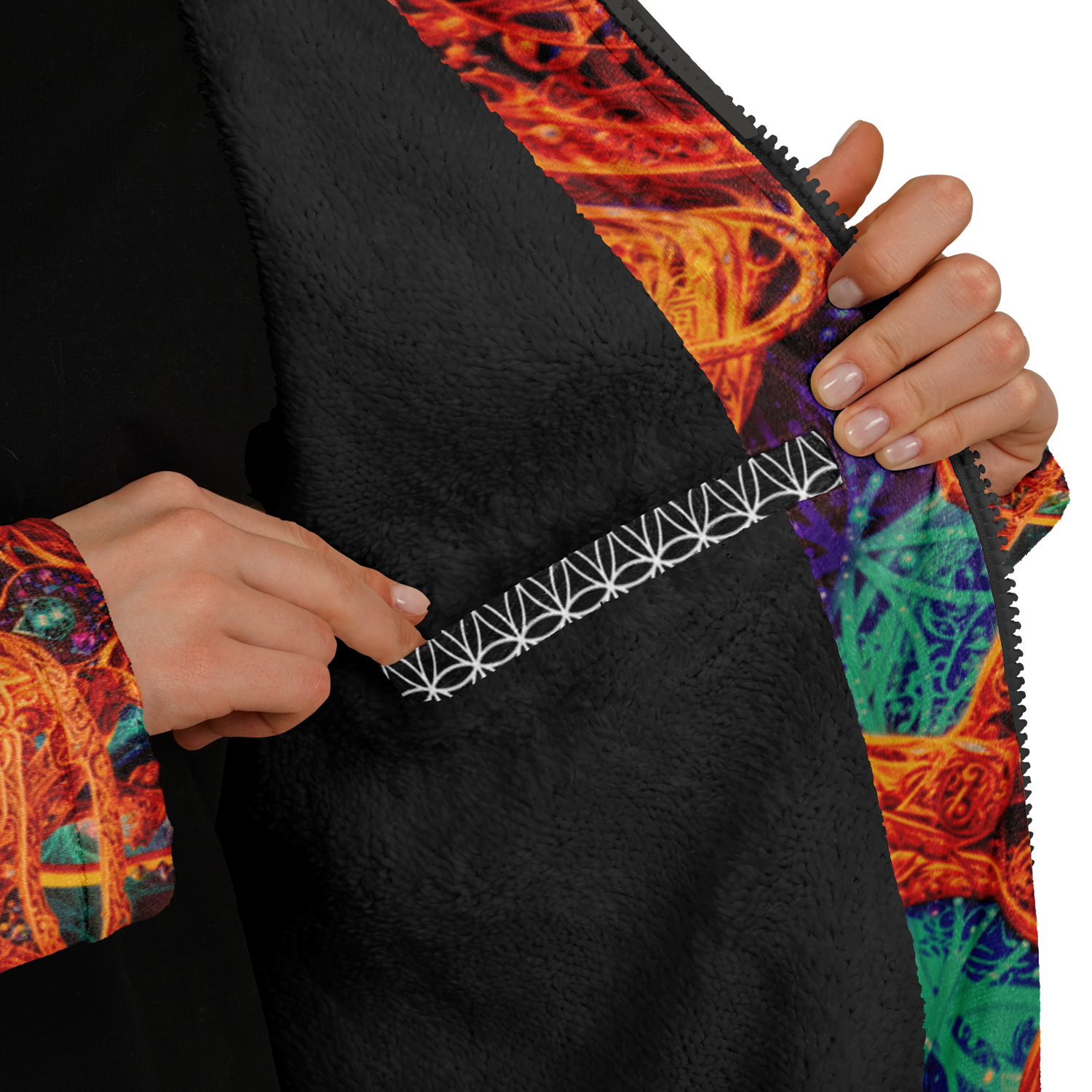 Cosmic Cross Red Women's Festival Cloak
