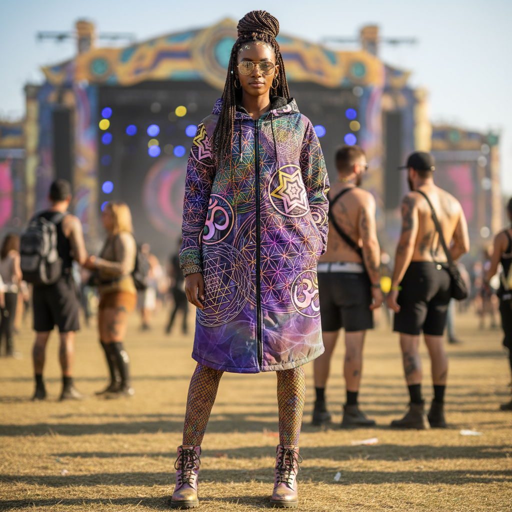 Sacred Geo Women's Festival Cloak