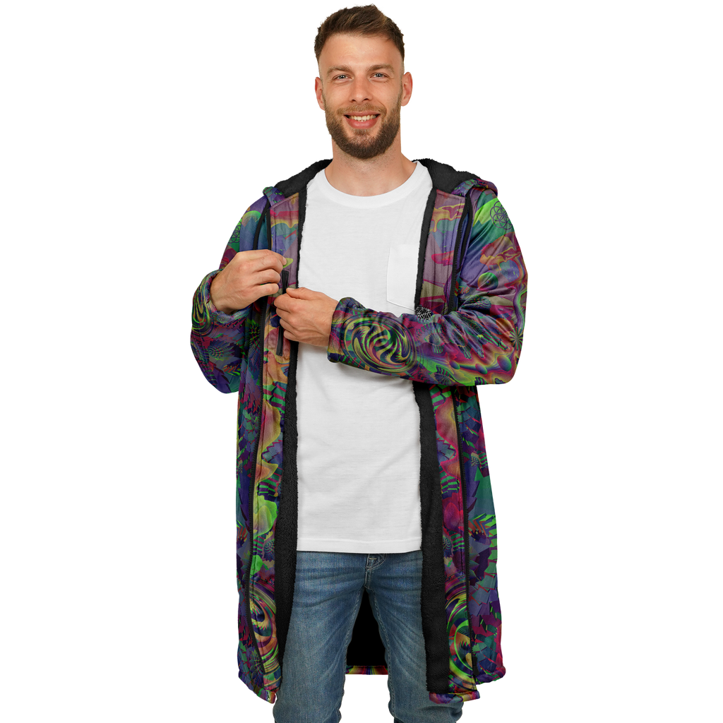 Cloak | Shroom Flower of Life Dark Rainbow