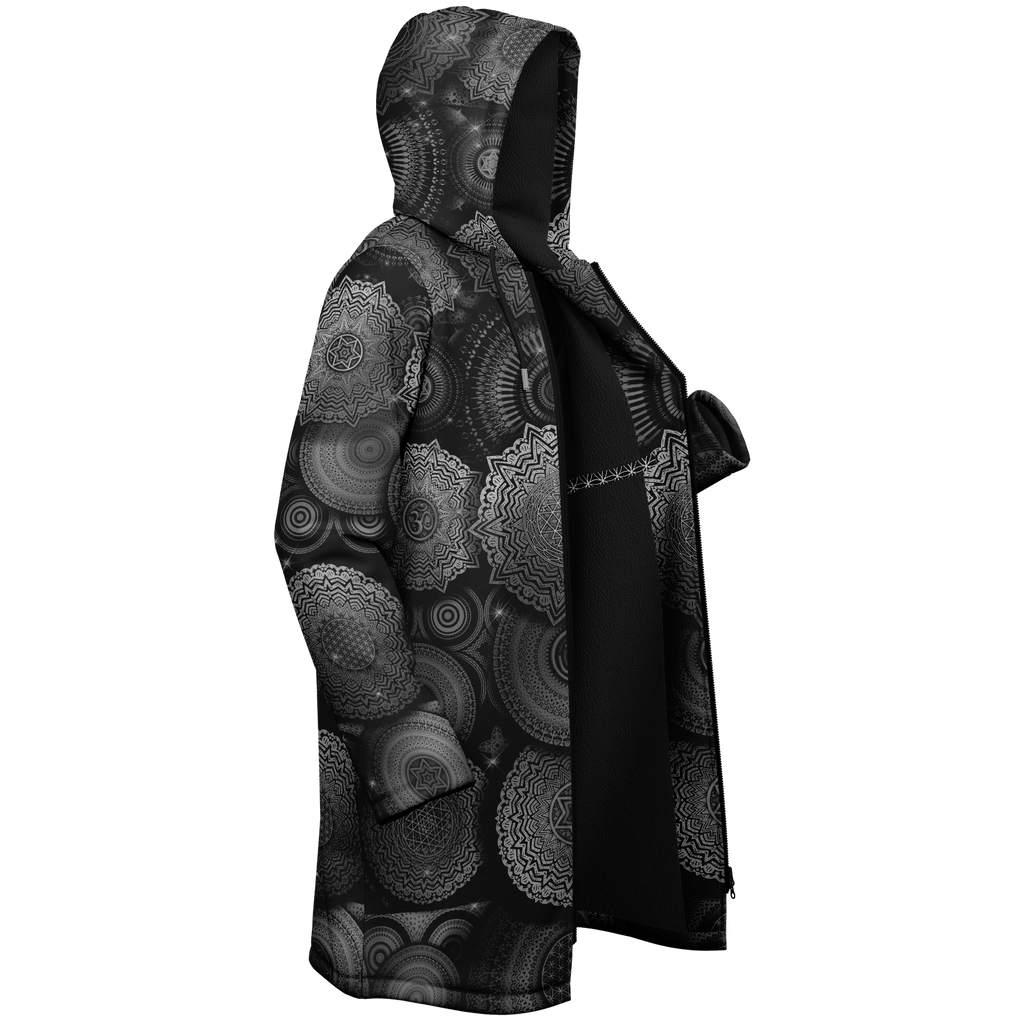 Void Mandala Women's Festival Cloak back view with rave culture