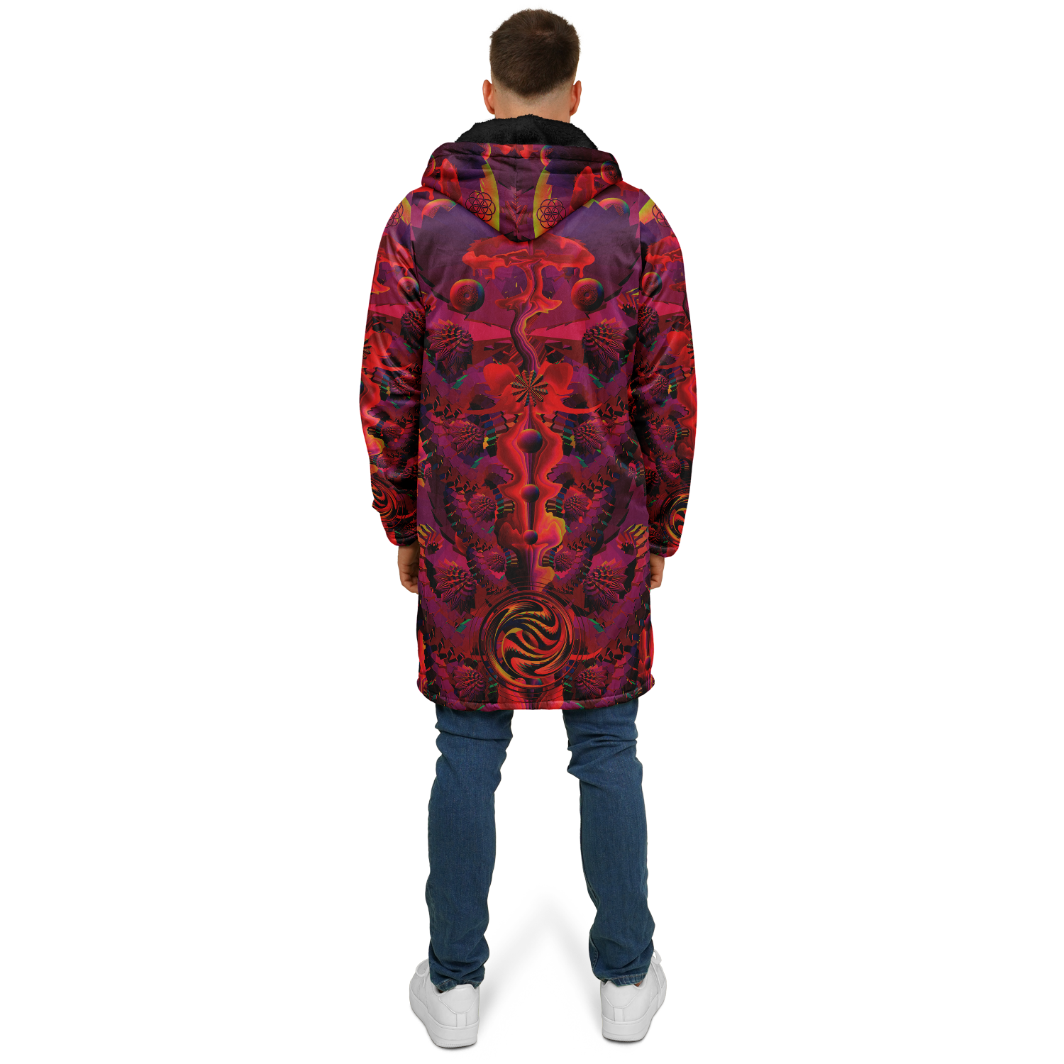 Cloak | Shroom Flower of Life Red