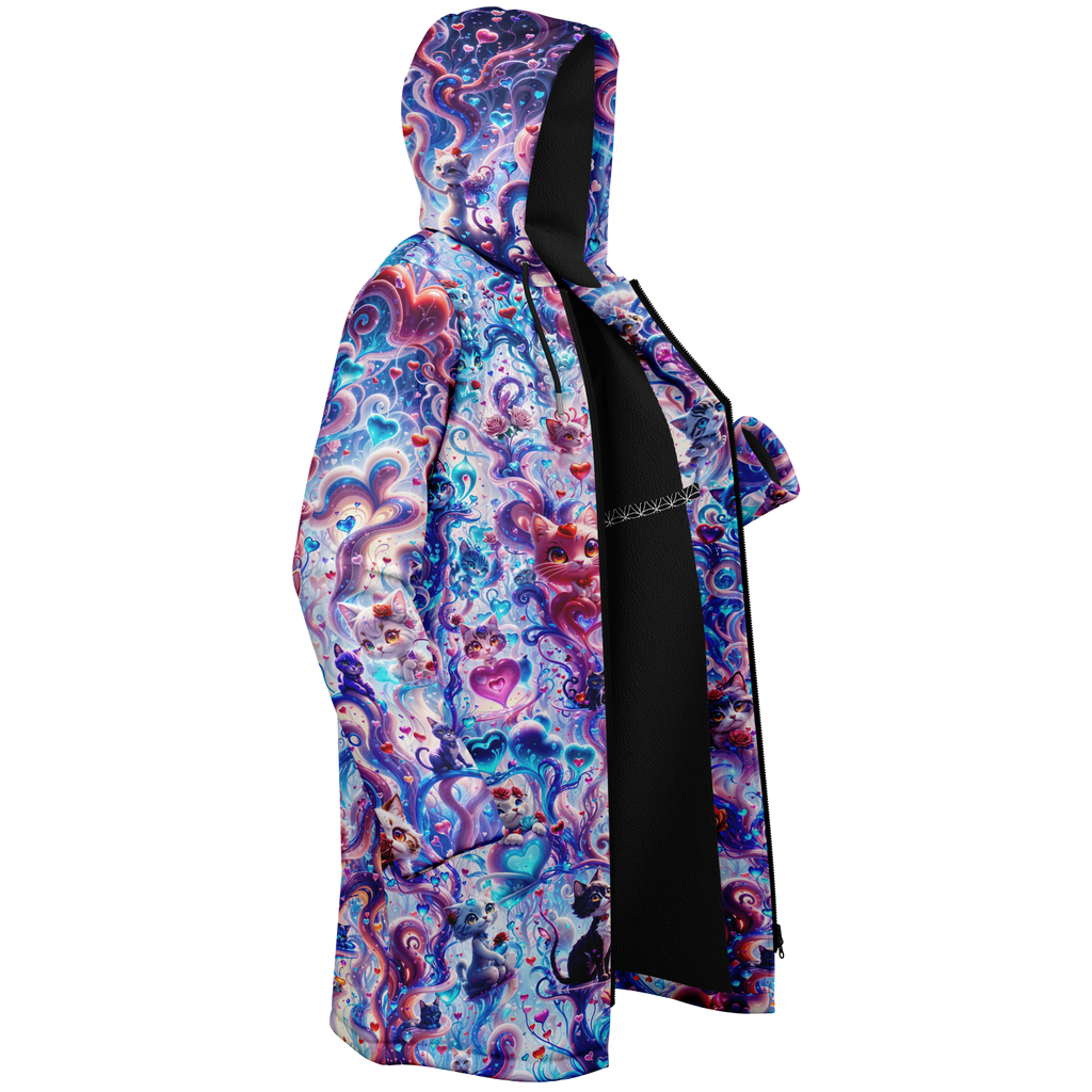 Valentine Day Cats Women's Festival Cloak
