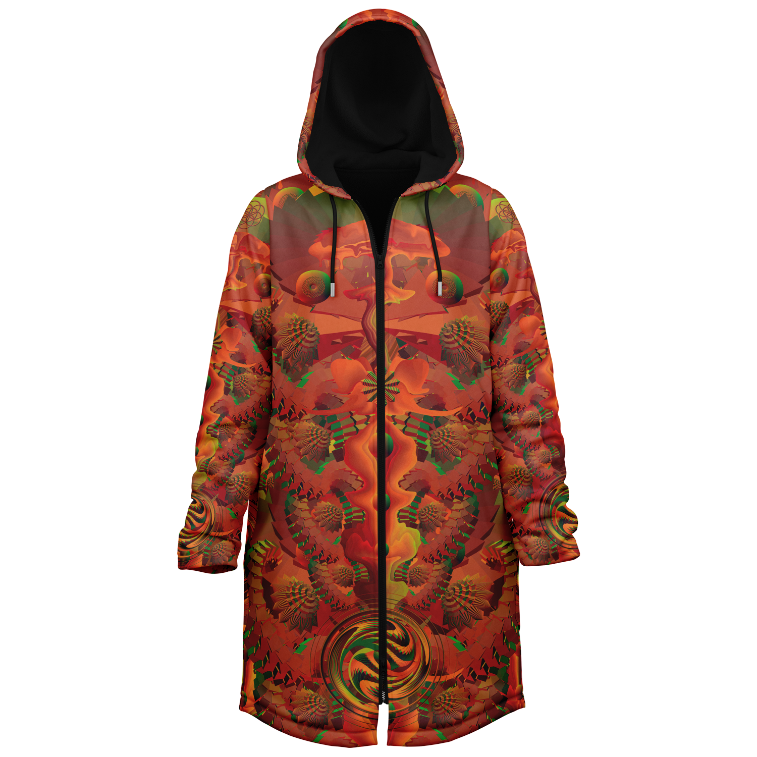 Cloak | Shroom Flower of Life Orange