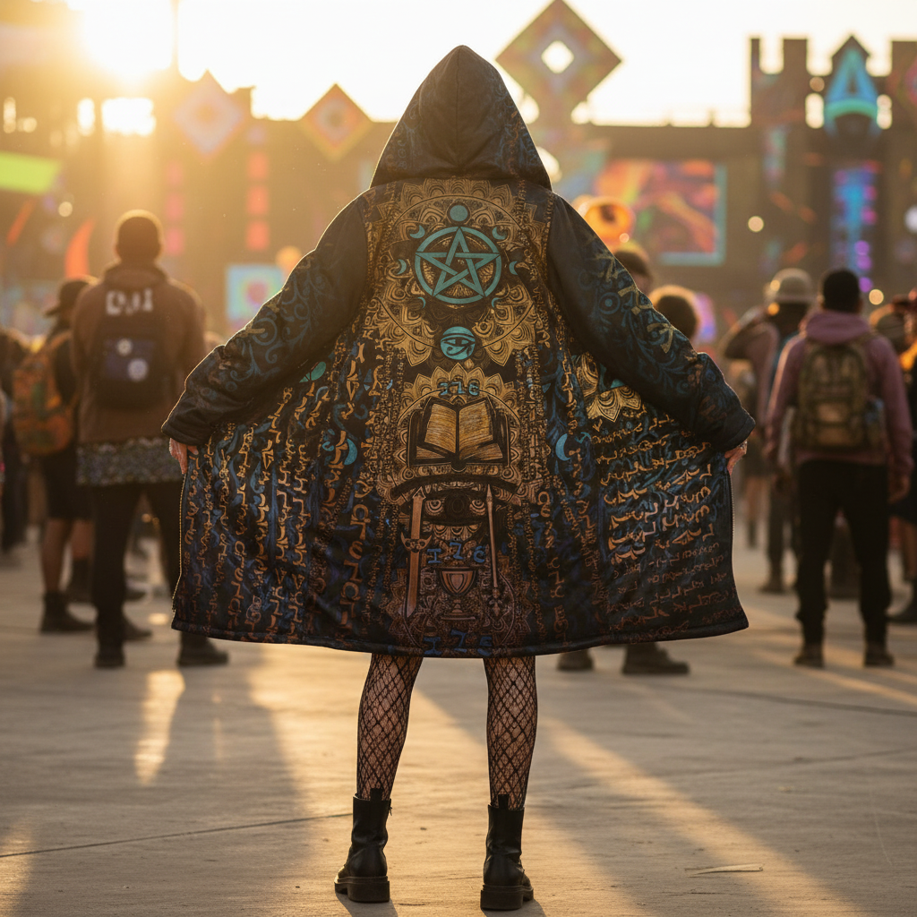 Enochian Vision Teal Women's Festival Cloak