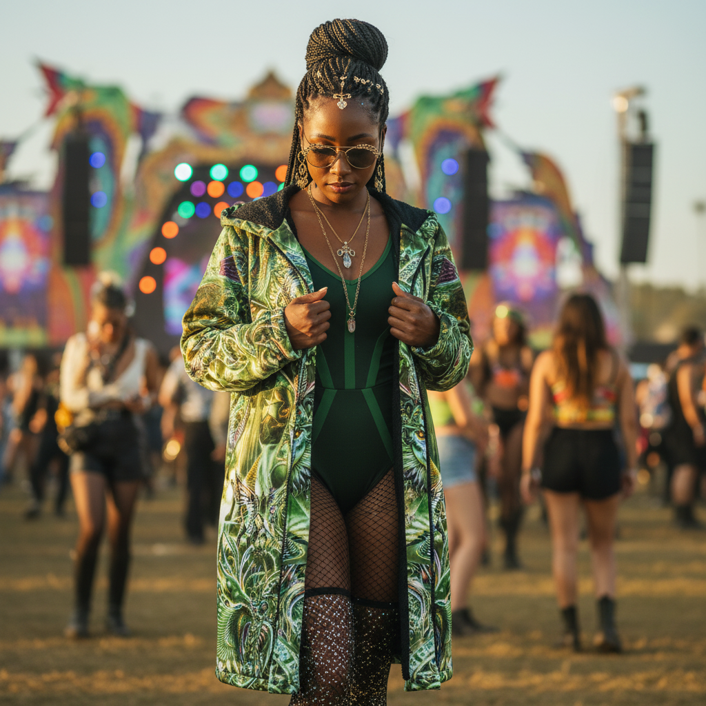 Dream Weaver Green Festival Cloak