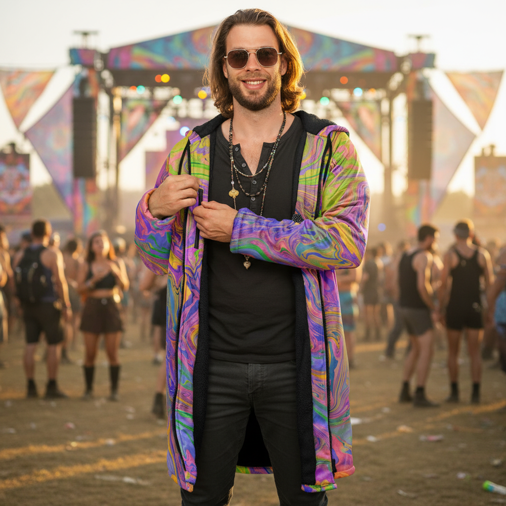 Psy Trance Men's Festival Cloak