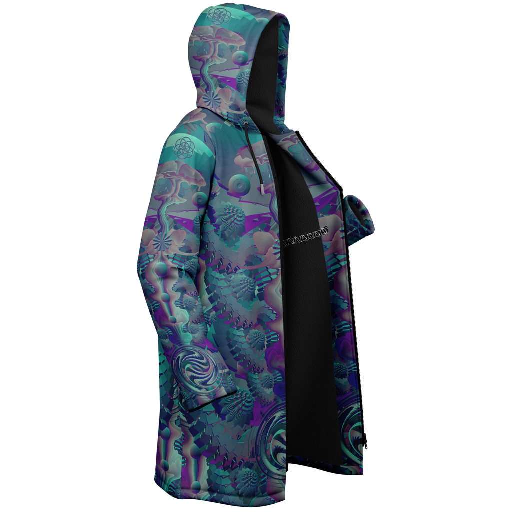 Cloak | Shroom Flower of Life Teal