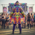 Windowpane Men's Festival Cloak