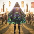 Shroom Rx Blue Women's Festival Cloak