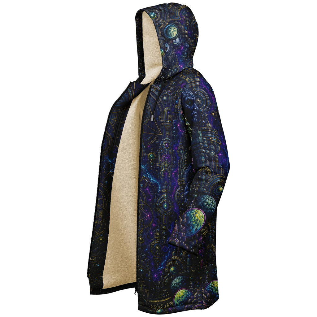 Celestial Tempe White Zipper Cloak