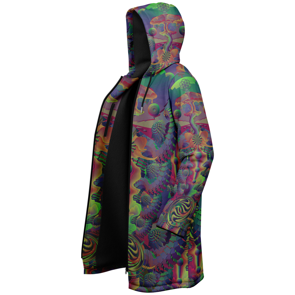 Cloak | Shroom Flower of Life Dark Rainbow