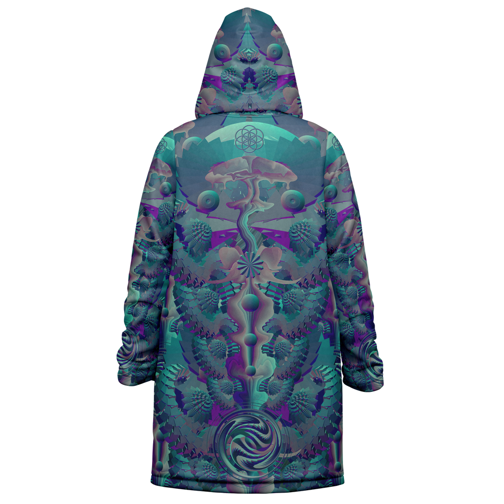 Cloak | Shroom Flower of Life Teal