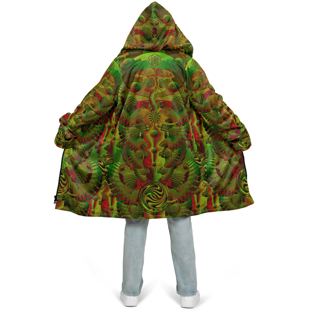 Cloak | Shroom Flower of Life Green