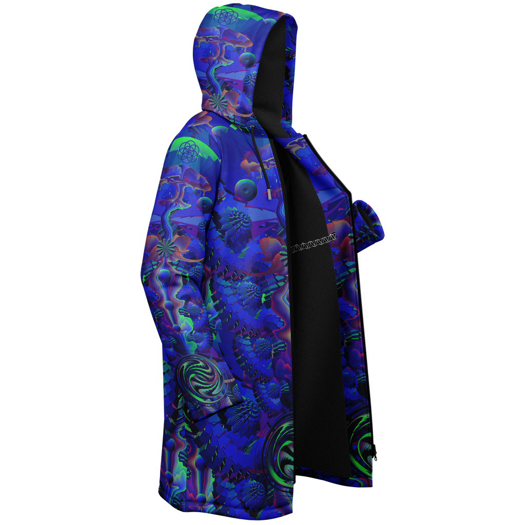 Cloak | Shroom Flower of Life Blue