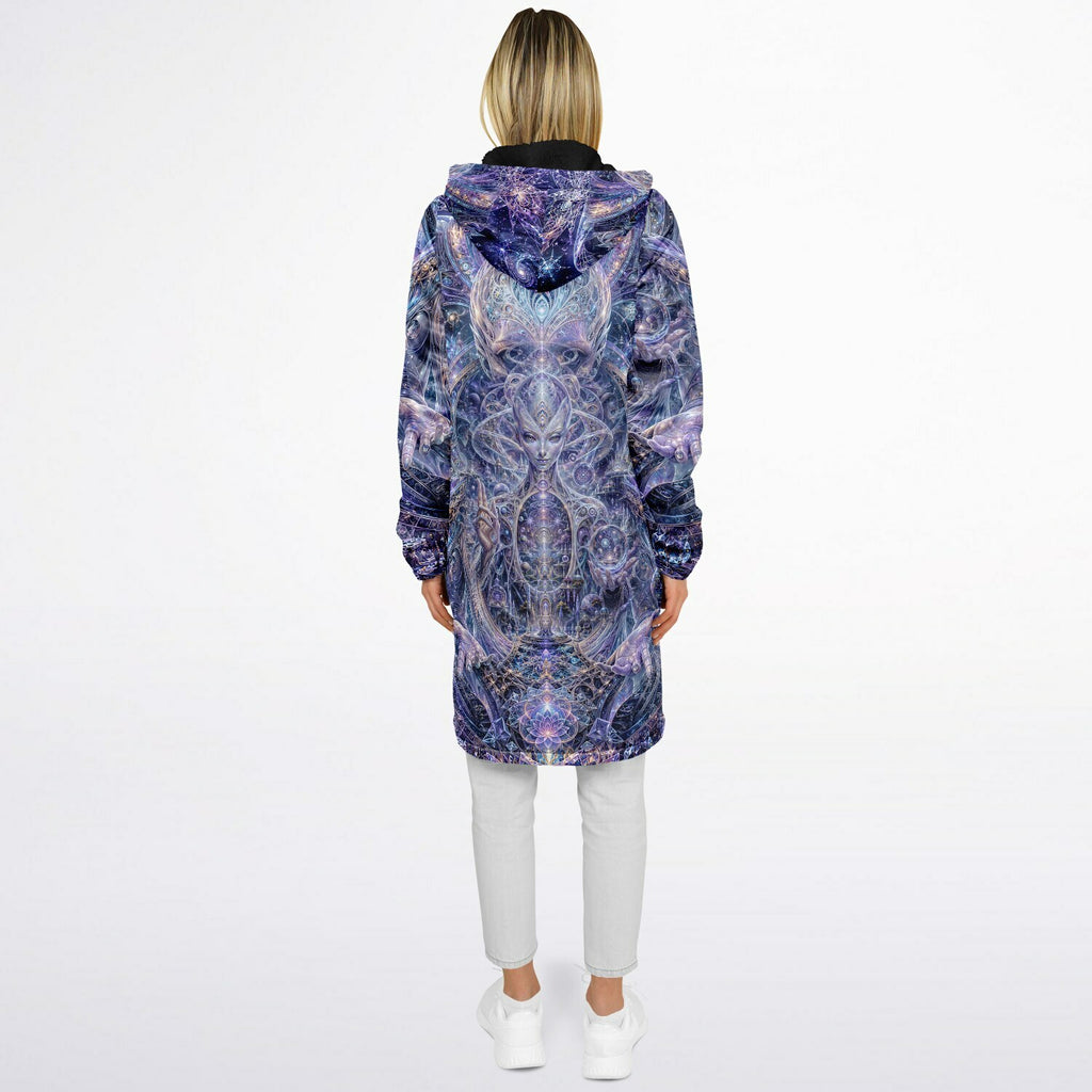 Galactic Alien Oracle Zipper Black Cloak