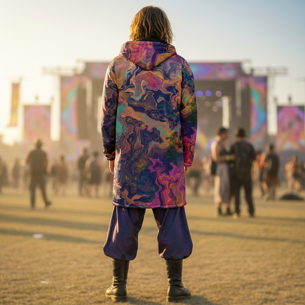 Liquified Abyss Men's Festival Cloak