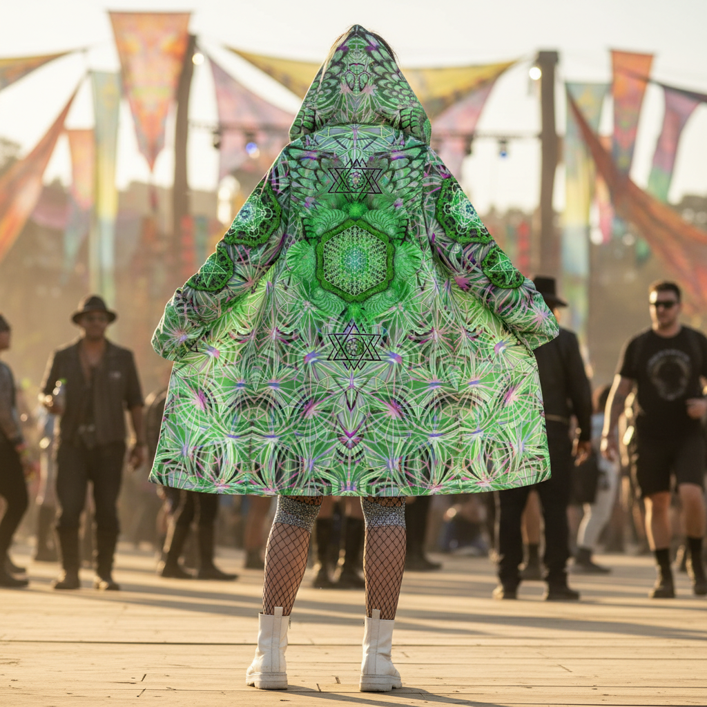 Angel Catcher Light Green Women's Festival Cloak