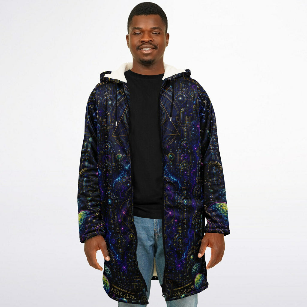 Celestial Tempe White Zipper Cloak