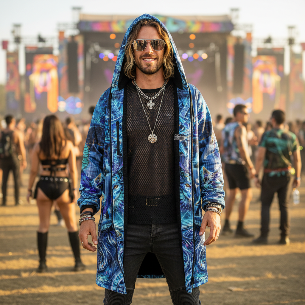 Blue Dream Weaver Men's Festival Cloak